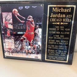 Michael Jordan 1998 6th Title Ltd Ed Plaque #7070/23000 w/ BOX