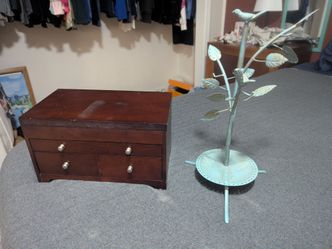 Jewelry Box And Earring Holder Both Together For $10