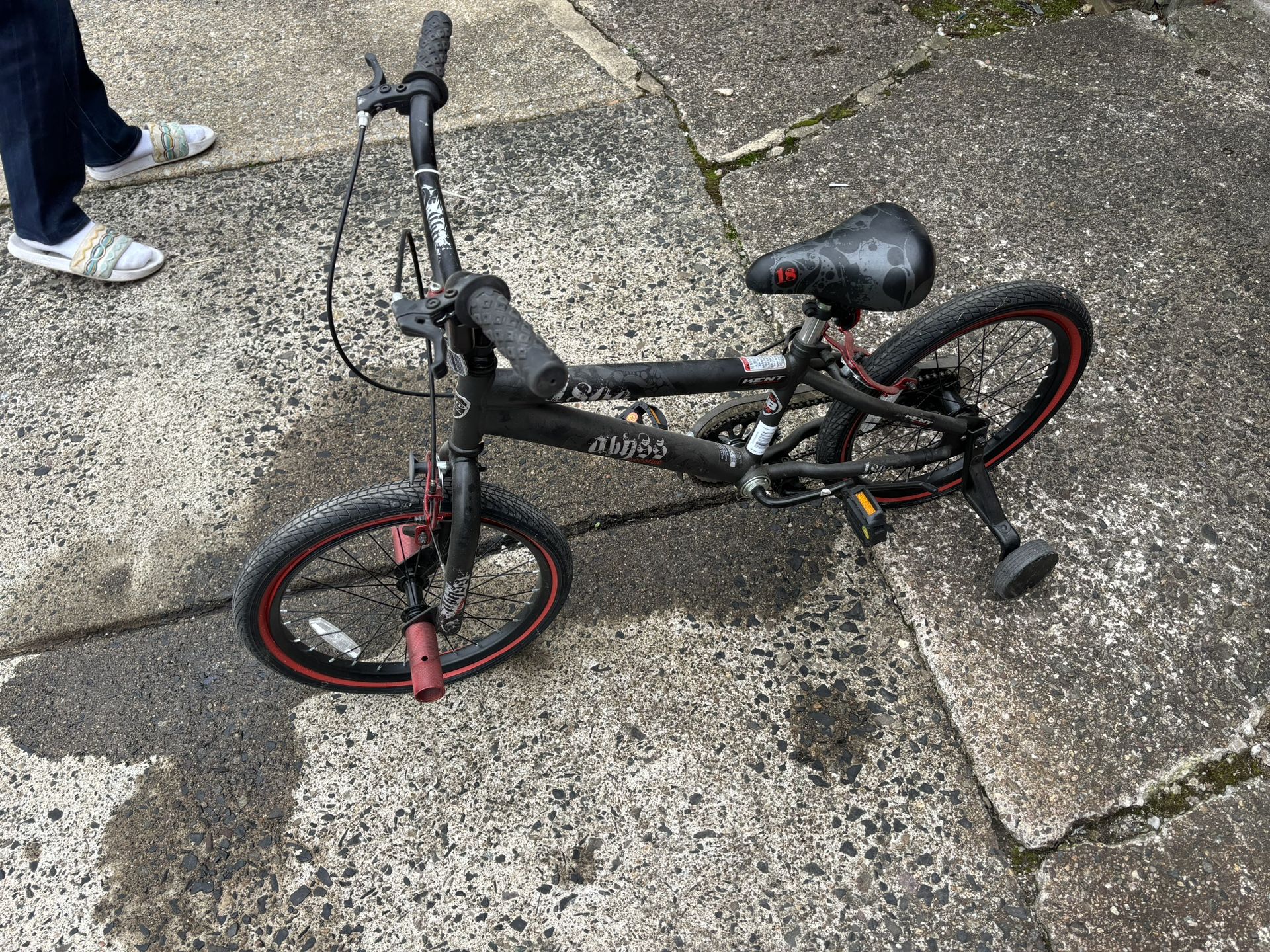 KIDS TRAINER BIKE Kent 18 Abyss Boy's Freestyle BMX Bike