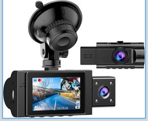 Dual 1080P Dash Cam – Front + Interior | Night Vision & Parking Monitor