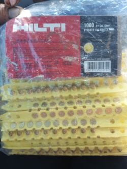 hilti . 27 caliber powder acruated rounds 1000 ct