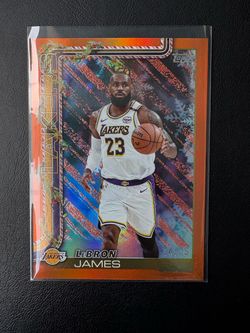 LeBron James Orange 14/25 Topps Basketball
