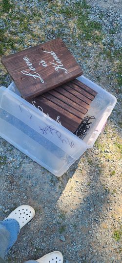 Wood signs