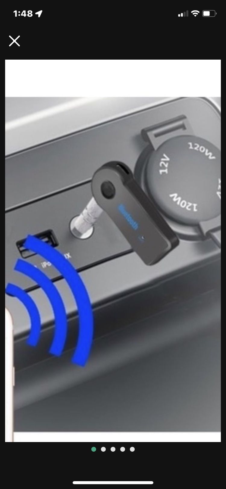 Portable Wireless Receiver Bluetooth Car Kit