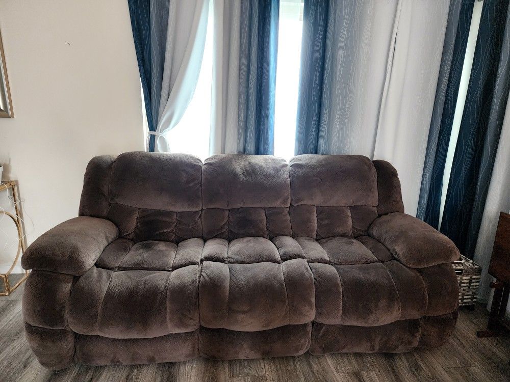Reclining Couches, 3 Seats