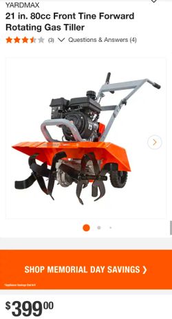 21" Front Tine Tiller