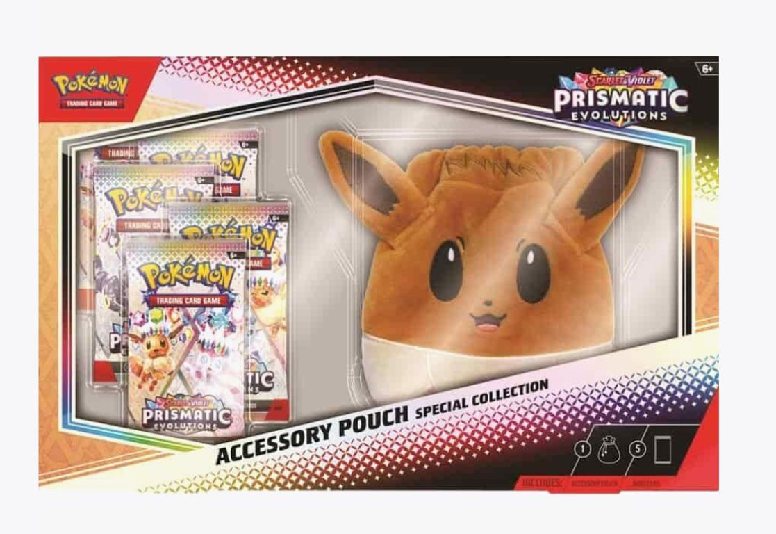 Prismatic Evolutions Accessory Pouch Special Collection - SV: Prismatic Evolutions Case Of 6