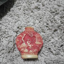 Vintage Hand Carved Chinese Snuffer 