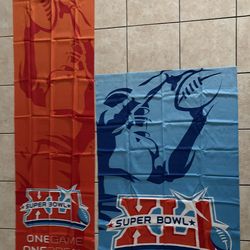 Super Bowl 2007 flag Banners
