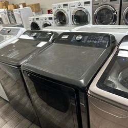 Samsung washer and dryer set electric with warranty