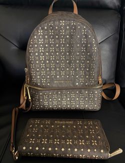 Michael Kors backpack and wallet