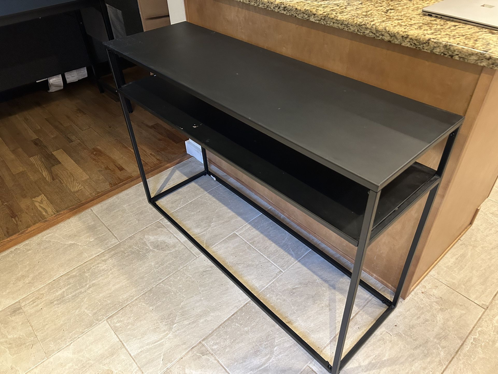 Black Console Table (metal)  