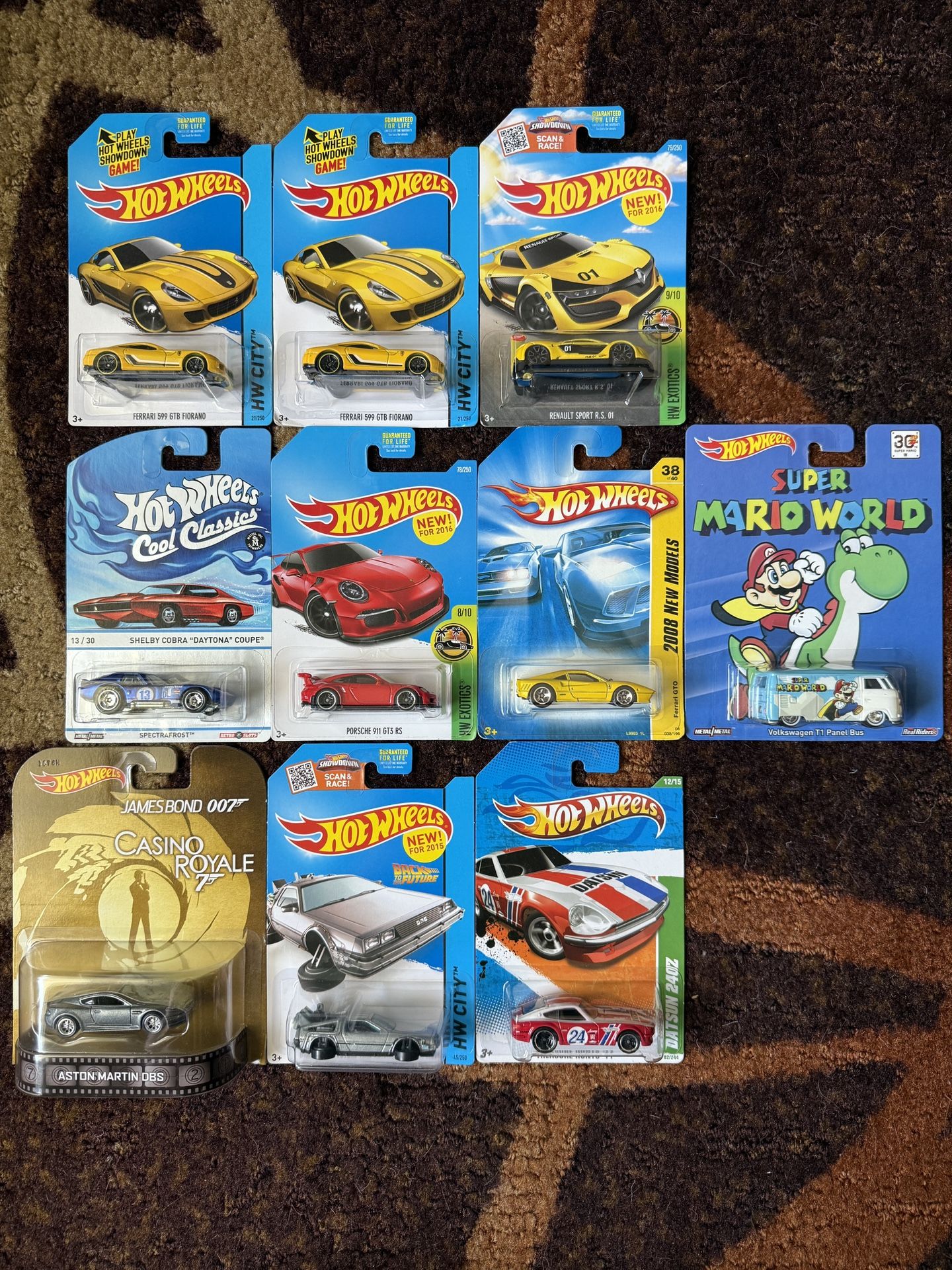 Hot Wheels Lot 18 of 30! Ferrari, Super Mario Premium, and More! Selling My Collection!