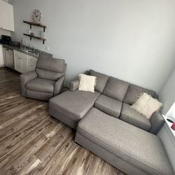 Couch, Ottoman, Recliner