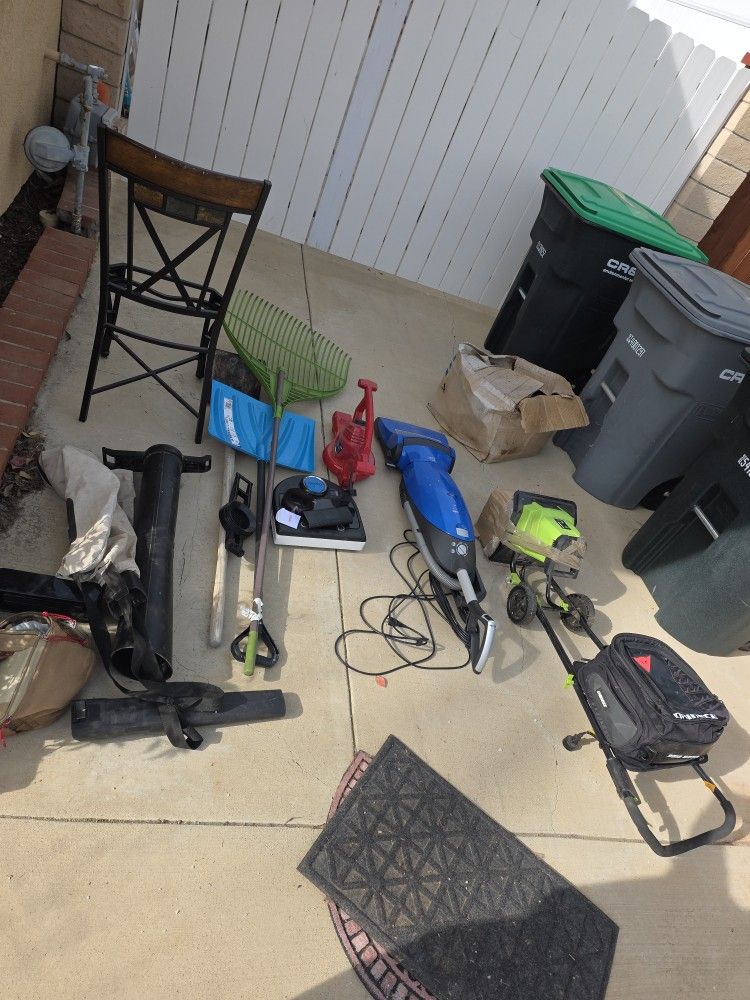 Leaf Mulcher, Tiller, Vacuums, Etc.