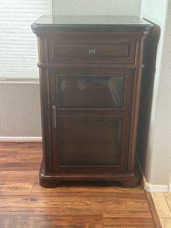 Wooden Wine Cooler Cabinet with Granite Top
