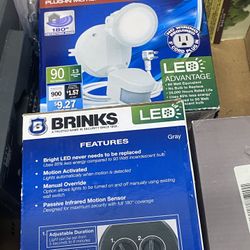 Bundle Of 3 - Brinks Plug In Motion Activated Security Night LED Home Commercial Business Use