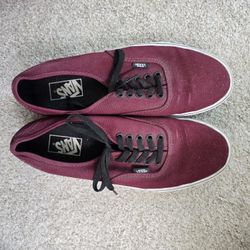 Maroon Vans Size 9.5 Mens