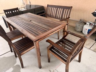 Patio teak set