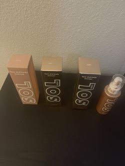 Sol makeup and body bronzer.