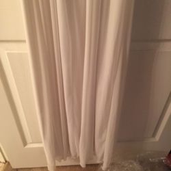 White and silver prom dress