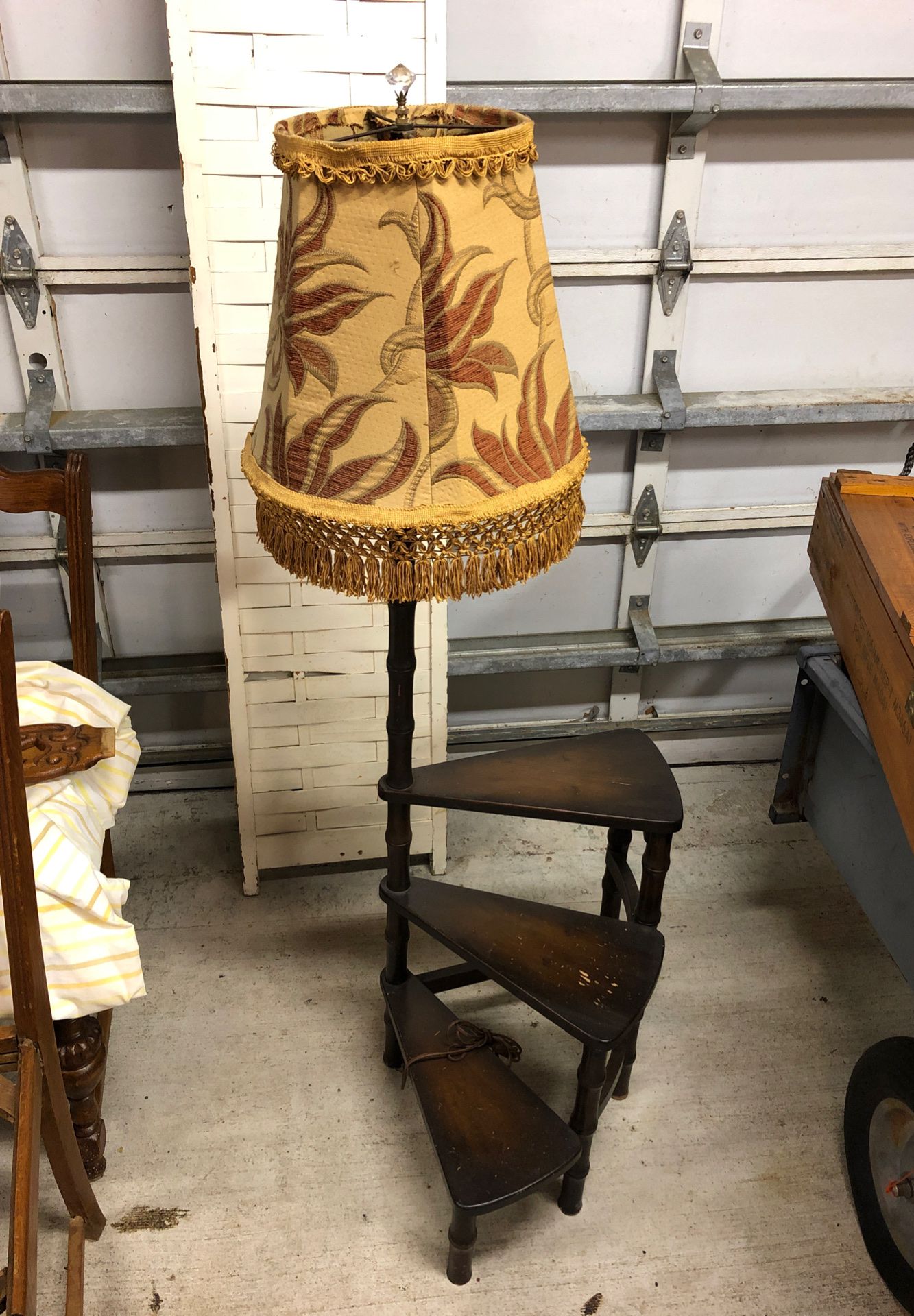Antique Table/ Lamp Combo