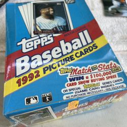 1992 Top Baseball  Cards, Wax Packs, Unopened Fact