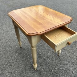 Wooden Side Table With Drawer
