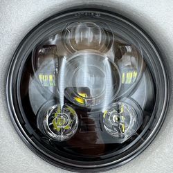 5.75" Black LED Headlight, fits Harley Davidson 2000-2017, New in Box