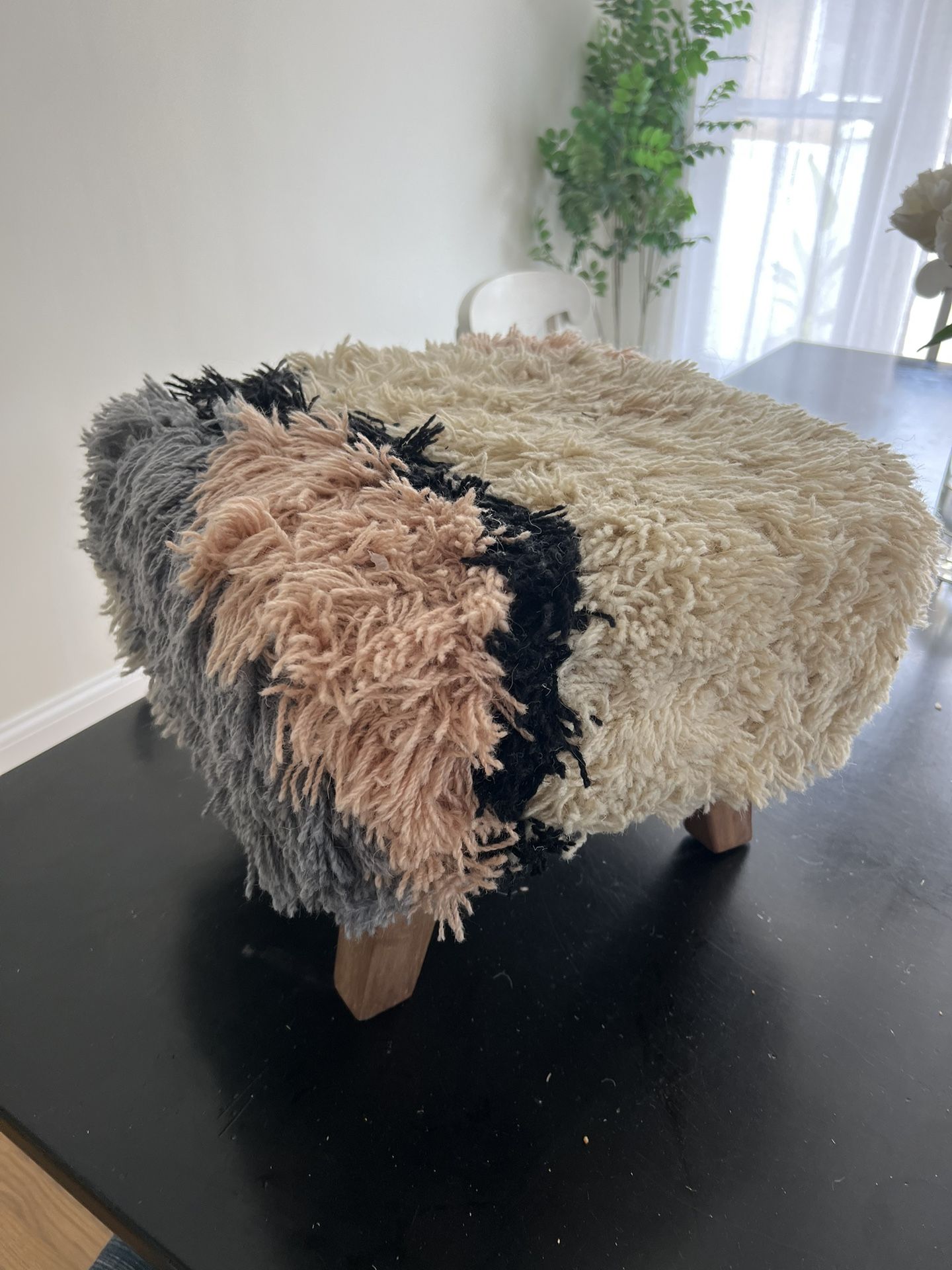 Urban Outfitters Shag Ottoman