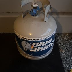 Filled propane tank