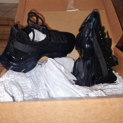 Victoria Secret, Black Rhinestone Sneakers 
