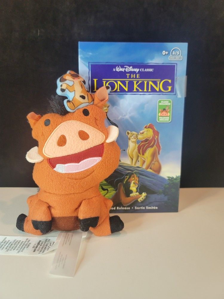 Timon and Pumbaa VHS Plush Disney The Lion King Small 8'' Limited Release