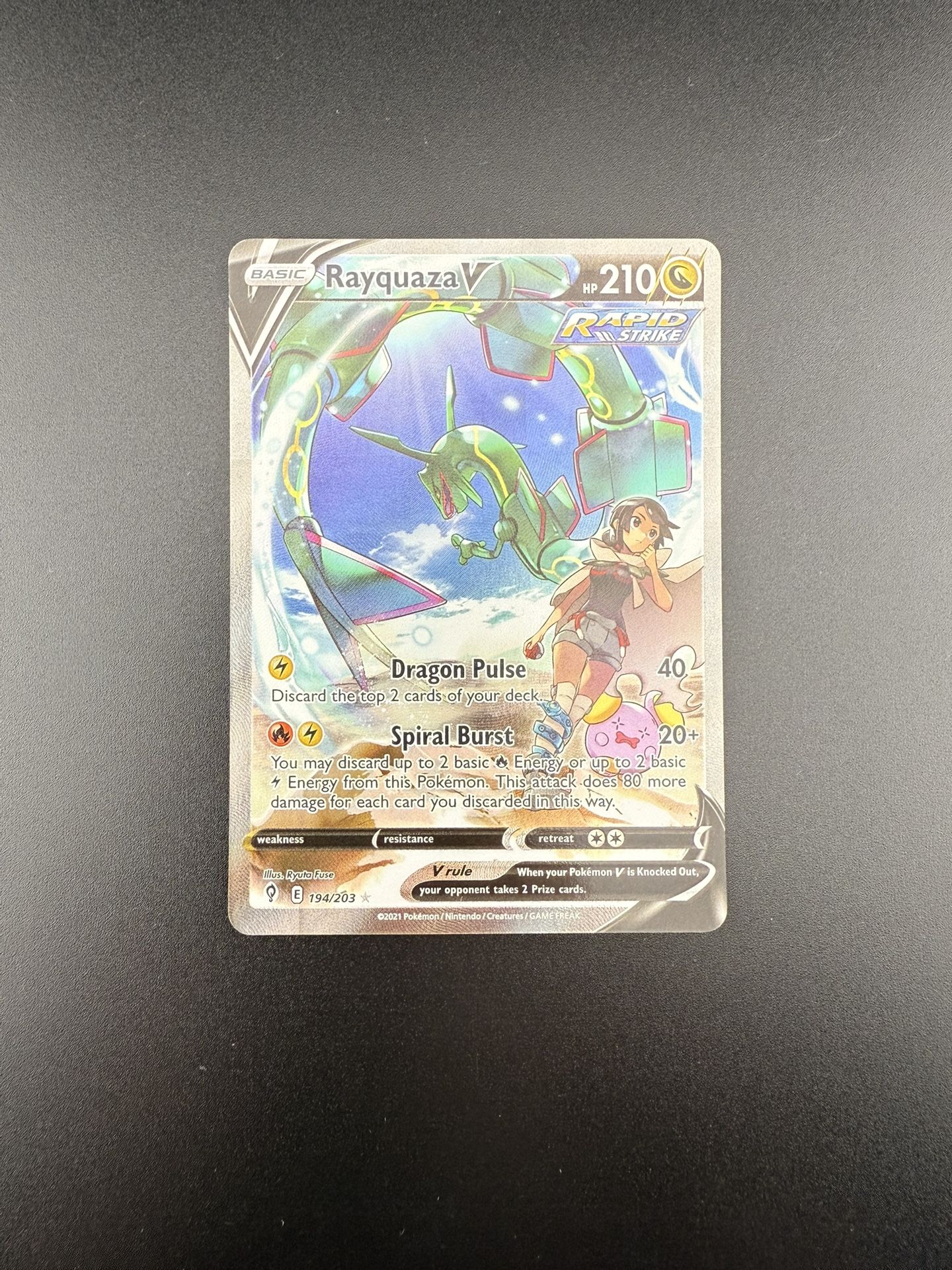 Pokemon Rayquaza V Alt Art 194/203