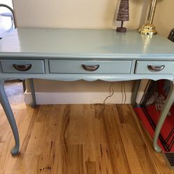 Beautiful Antique Blue Writing Desk