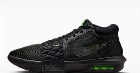 Nike LeBron Basketball Sneakers Black Green
