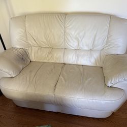 Leather Couch And Two Love Seats