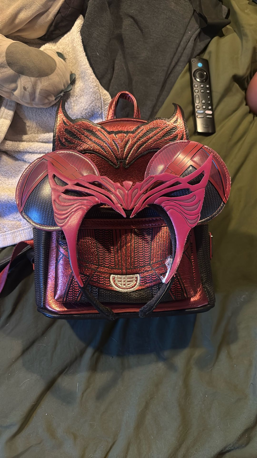 Scarlett Witch Ears And Matching Loungefly Backpack