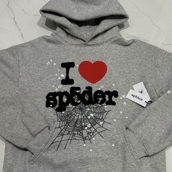 Sp5der Souvenir Hoodie ‘Heather Grey’ Size Small - Brand New - Need Gone ASAP