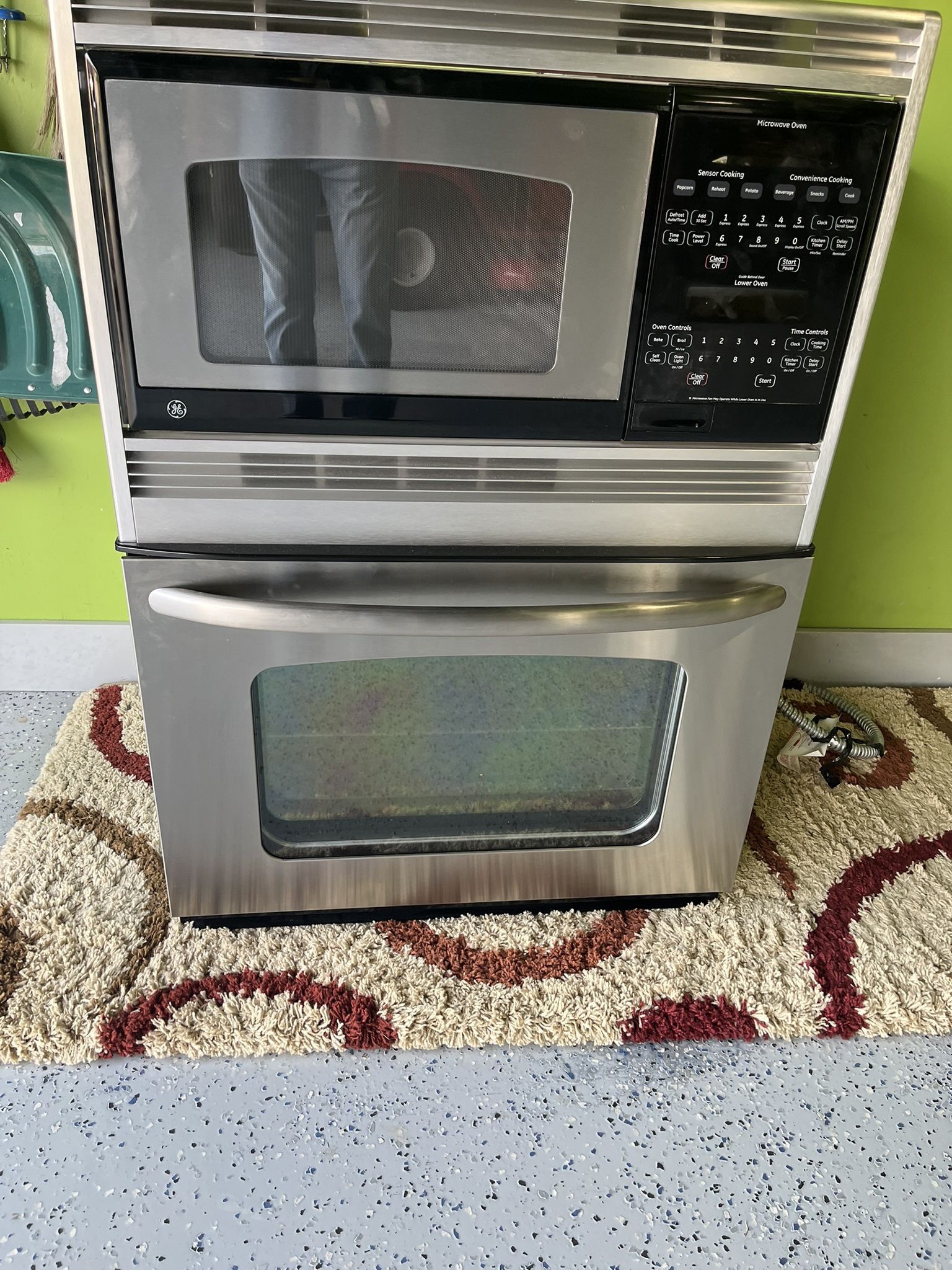 GE Microwave Oven Stack