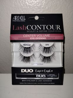 Ardell Lash Contour False Eyelashes 370 Eye Opening Effect w DUO Line It Lash It