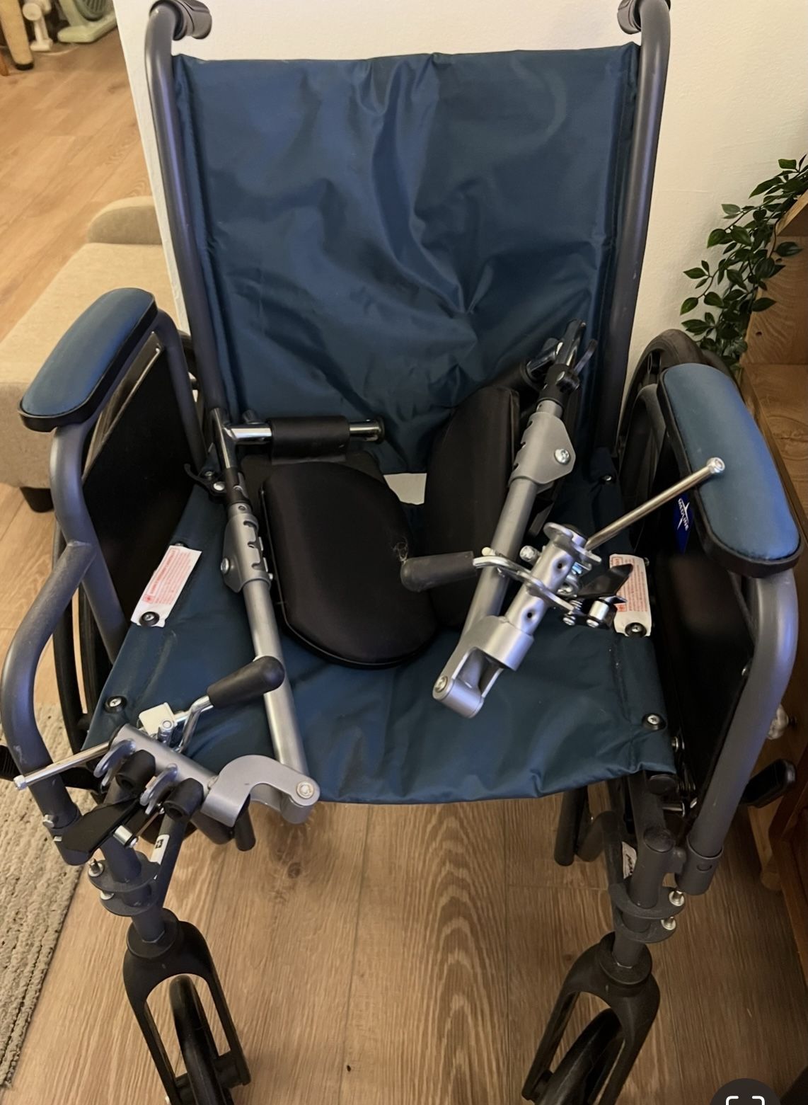 Blue Medline Wheel chair