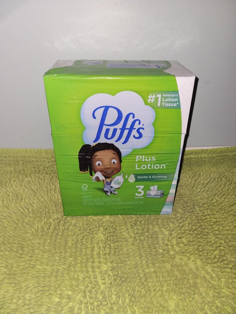 Pack 3 Boxes Tissues Puffs