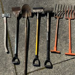 Assorted Heavy Duty Landscaping and demolition tools 