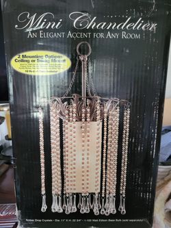 Mini Crystal Chandelier Pendant Light