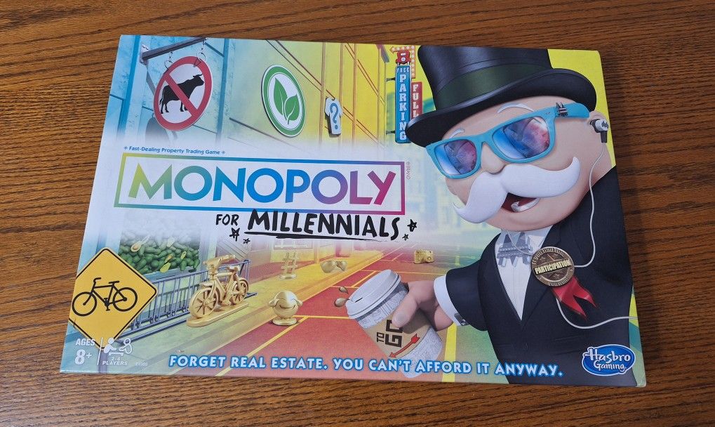 New! Monopoly for Millennials Board Game