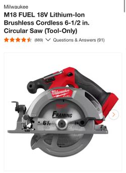 OBO Milwaukee Skillsaw m18 Diablo blade 60 teeth