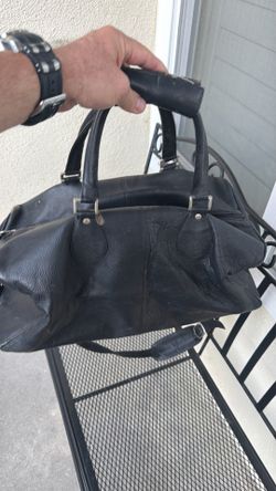 Leather soft carrying tote bag