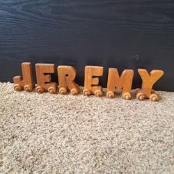 Personalized Wooden Train