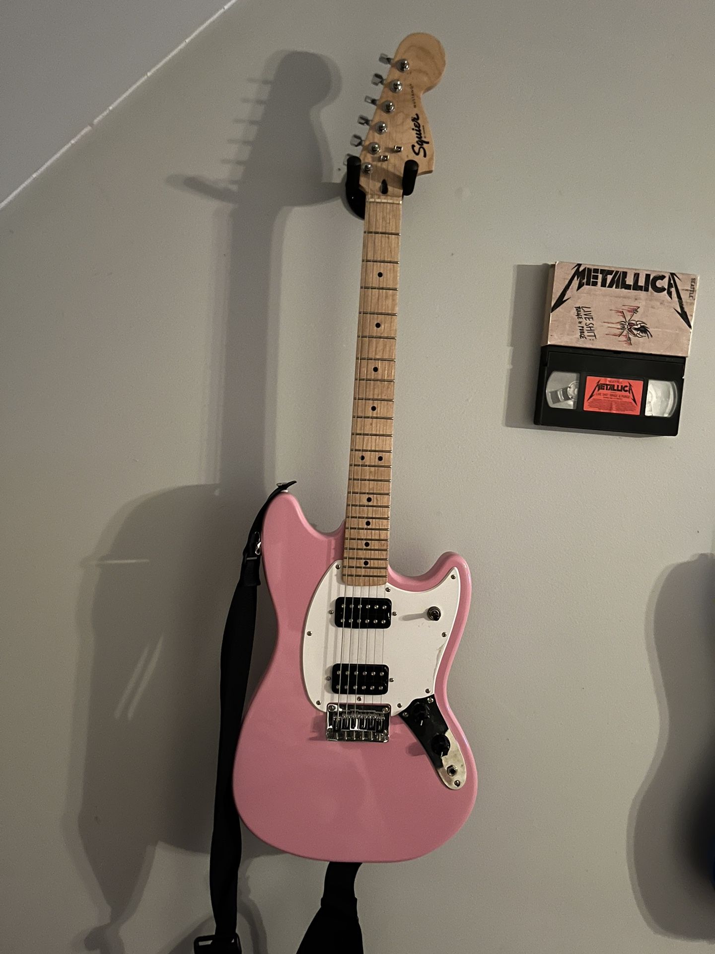 Pink Fender Squire